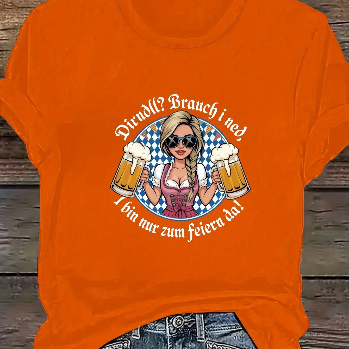 Damer Plus Size kortärmad t-shirt – Liesl Oktoberfest 2026