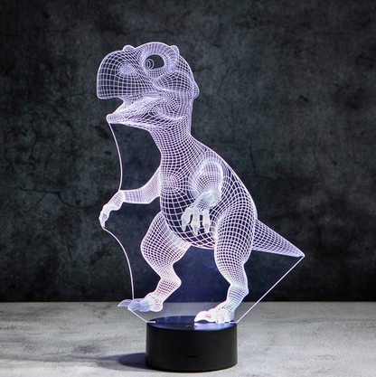 3D Illusion Night Lamp - DinoGlowz