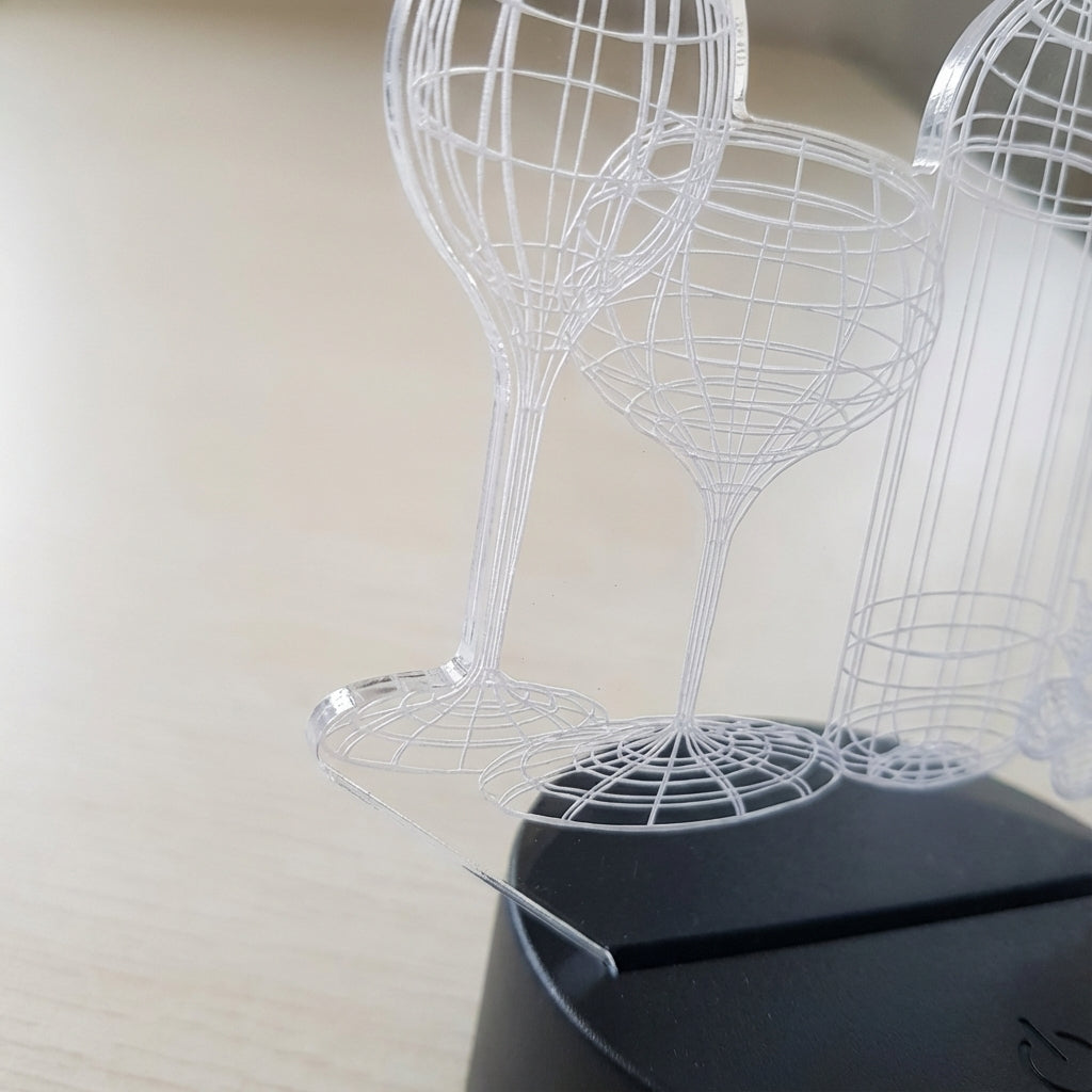 3D Illusion Tabletop Lamp -  NoirGlow