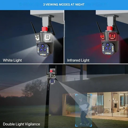10K WLAN-säkerhetskamera med 20 MP, 20x zoom – DualGuard Ultra 10K