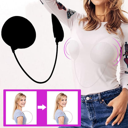 Unsichtbarer BH, selbstklebend, hautfarben, nahtlos, für rückenfreie Kleidung, Damenmode.