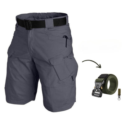 Herr Cargo-shorts med 7 fickor och gratis bälte – Taro