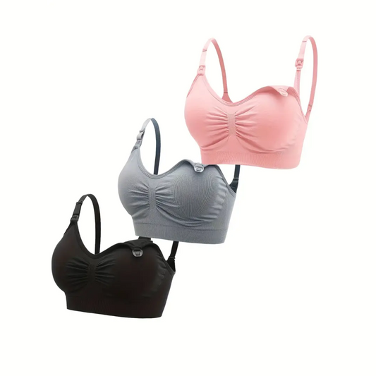 Bekväma amnings-bh:ar (set om 3) – NurtureFit