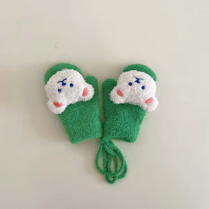 Barnens vinterhandskar med björnmotiv – TinyBear-handskar
