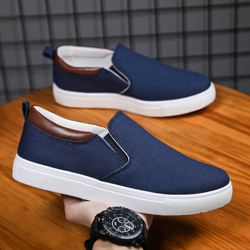 Slip-on-herrskor i canvas – Lennard