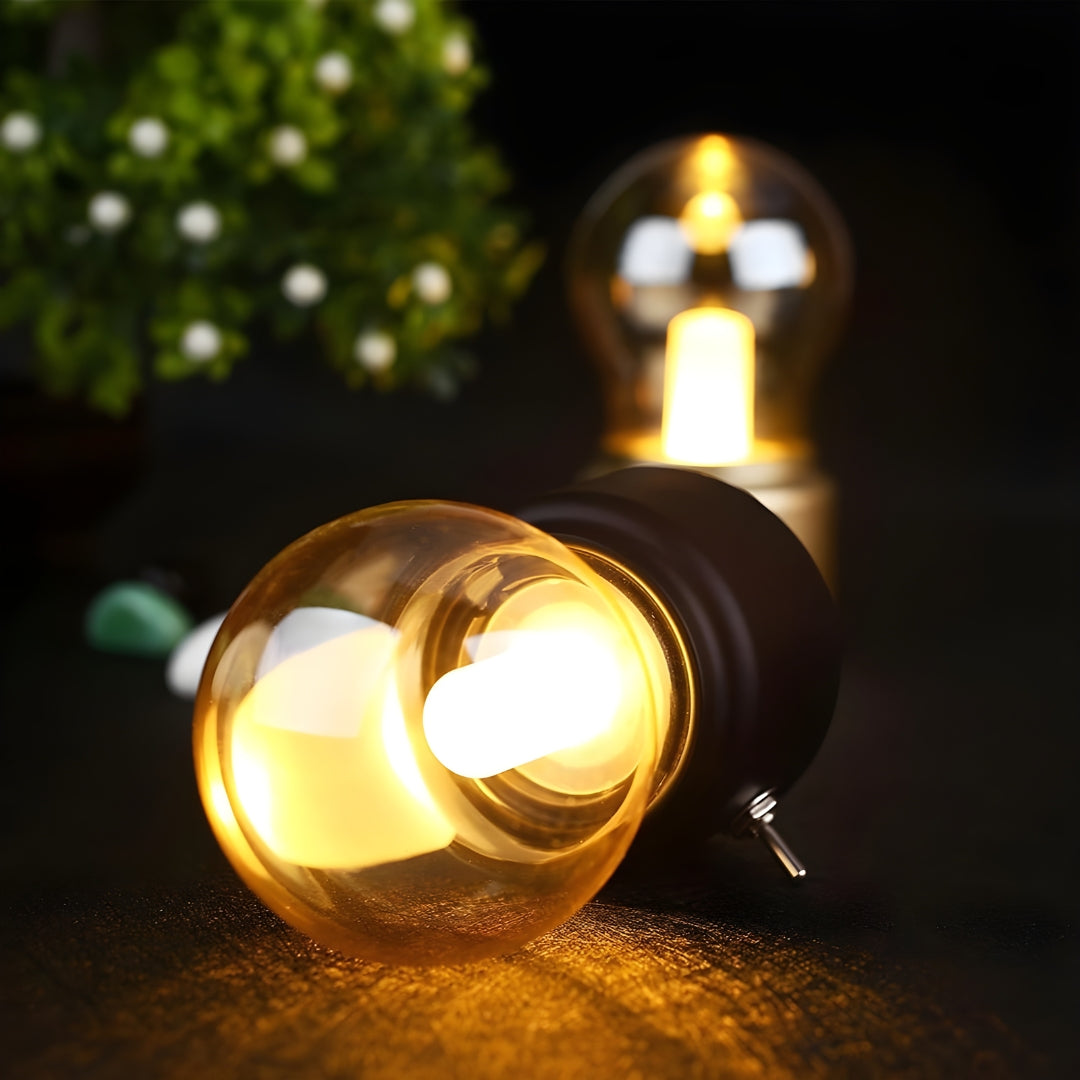 Bärbar retro bordslampa - LumiRetro