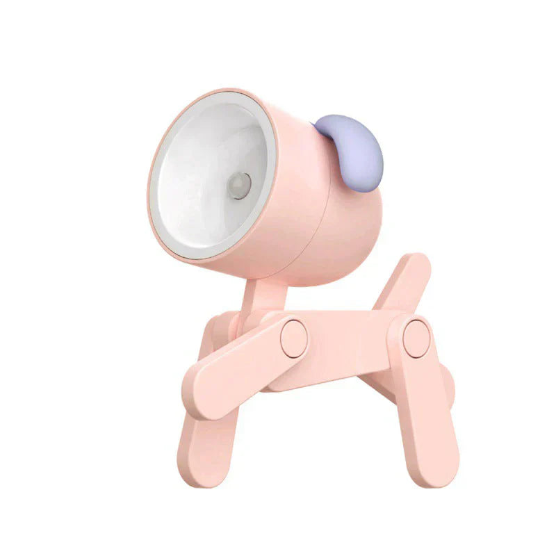 Rosa Hundelampe aus Kunststoff, modernes Design, LED, Kinderzimmer-Dekoration.