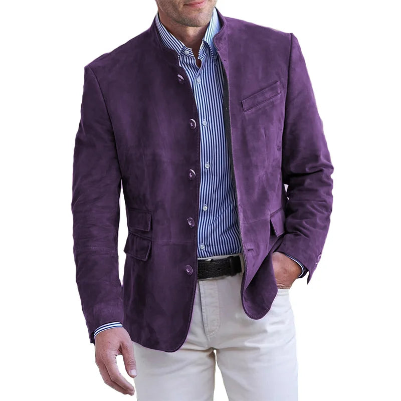 Höstlig klassisk button-down-jacka för herr – Magnus