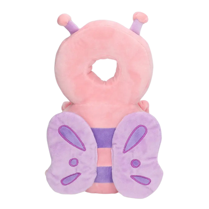 Rosa Schmetterling Nackenkissen für Kinder, Plüsch, ergonomisch, Reisekissen.