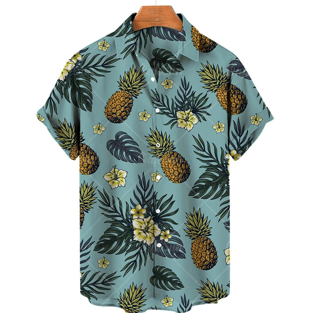 Tropisk Hawaiiskjorta med korta ärmar – Mateo