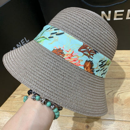 Sommarsolhatt med band och bred skärm – ShadeRibbon