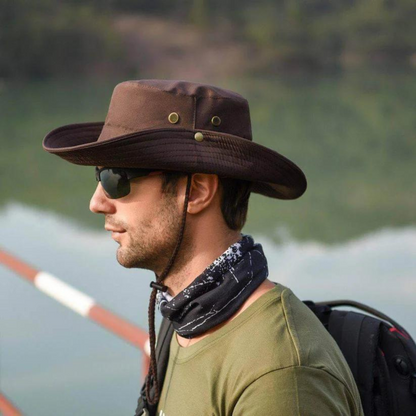 Vattentålig utomhus-bucket hat med UV-skydd – ShieldFlex Pro