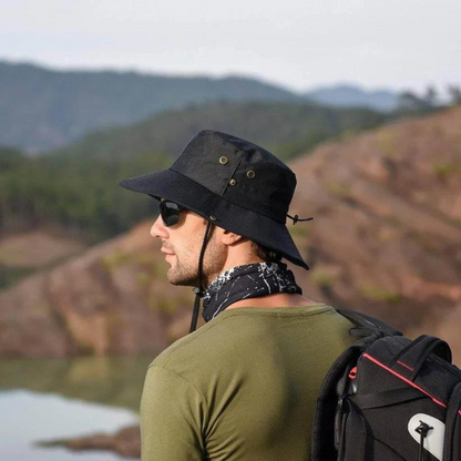 Vattentålig utomhus-bucket hat med UV-skydd – ShieldFlex Pro
