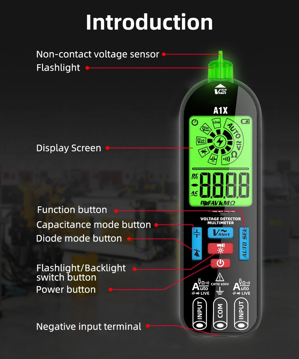 Intelligent digitalmultimeter – Voltago A1X