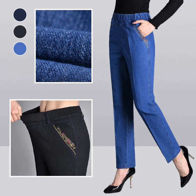 Push-up Jeans - Ella med varmt foder och perfekt passform!