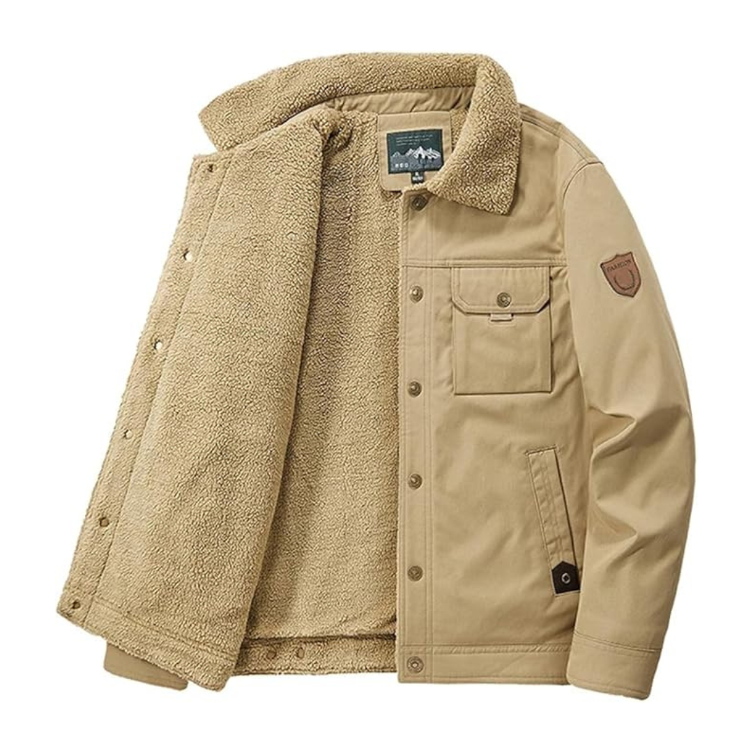 Herrarnas outdoor-vinterjacka – fodrad med ullfoder – Danny