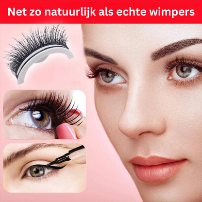 Falsche Wimpern Set, natürliches Aussehen, schwarz, Make-up Zubehör, Augenbetonung.
