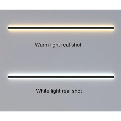 LED-Lichtleiste warmweiß und kaltweiß, Vergleich, moderne Beleuchtung, energiesparend.