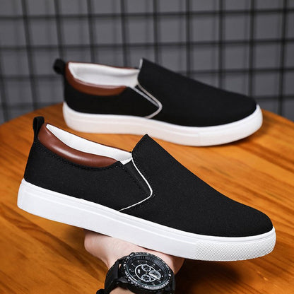 Slip-on-herrskor i canvas – Lennard