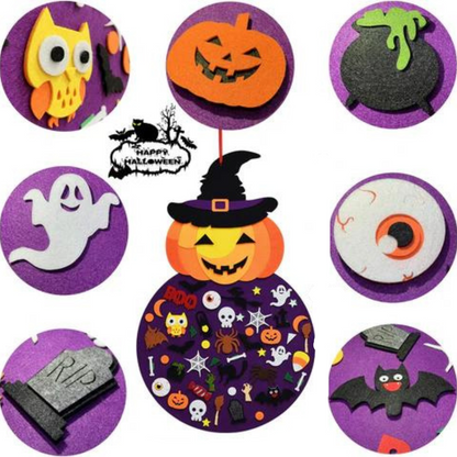 Halloween DIY filtbräda med pumpa – SpookyBoard