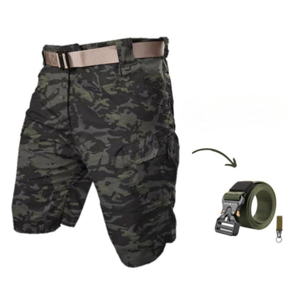 Herr Cargo-shorts med 7 fickor och gratis bälte – Taro