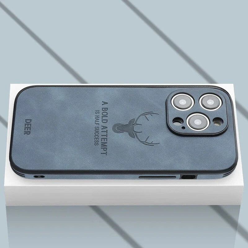 Lyxigt iPhone-fodral i hjortskinn - Veltro