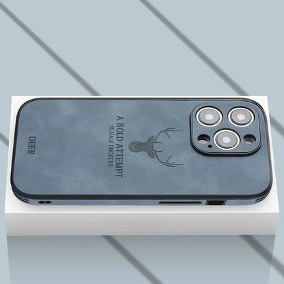 Lyxigt iPhone-fodral i hjortskinn - Veltro