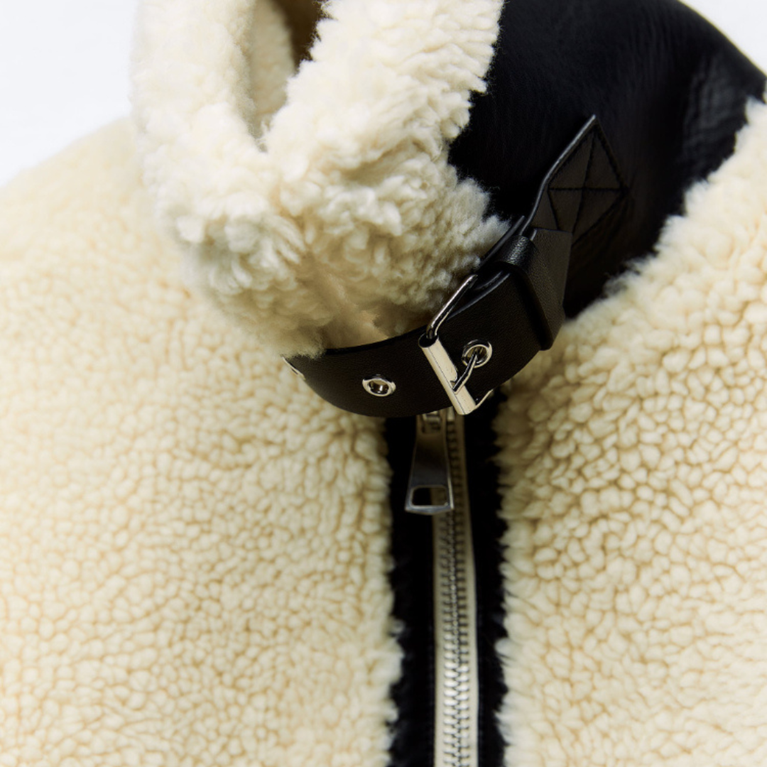 Teddy Pilotjacka - Dilara | Trendig, Varm, Oversized & Stilig!