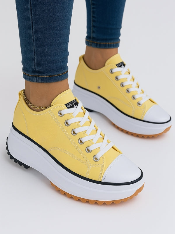 Plattformsneakers med klack – Dalia
