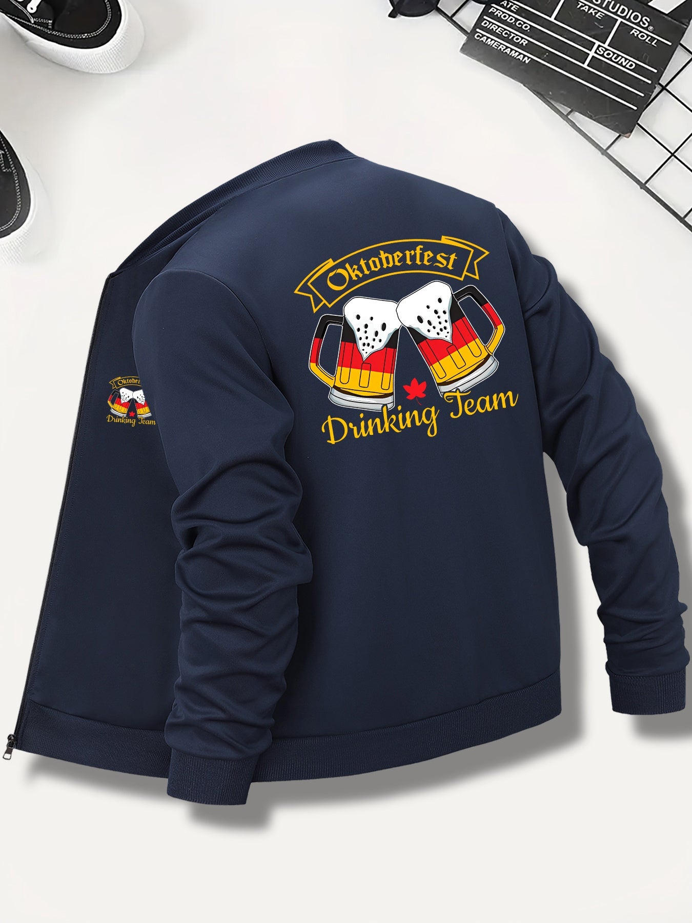 Bomberjacka för herrar med öltryck och dragkedja – Matthias Oktoberfest 2026
