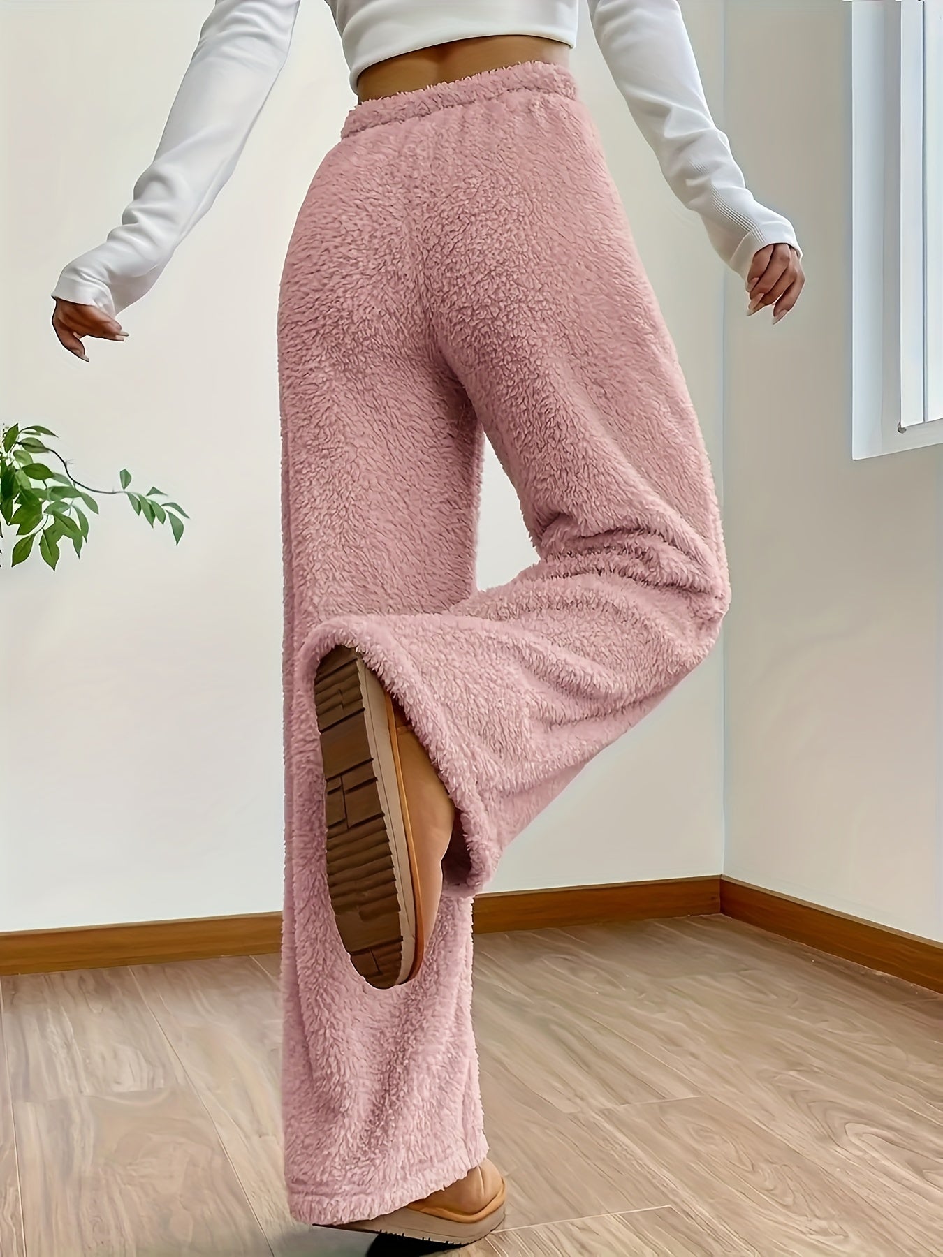 Mjuk Teddy Sherpa-loungebyxa för damer – Noémie Vintermagi-utgåva