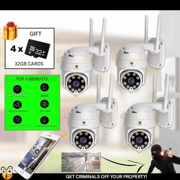 Set med 4 smarta WiFi-säkerhetskameror – SmartCam Set 4X