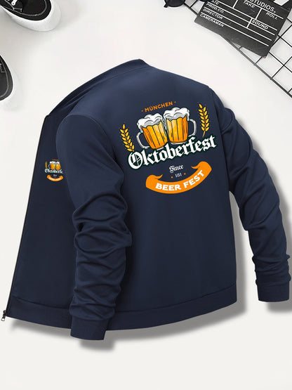 Herrbomberjacka med Oktoberfest-öltryck – Georg Oktoberfest 2026