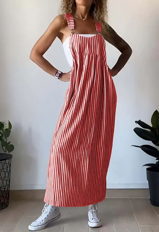 Stilfull randig casual jumpsuit med bekväm passform – Liana