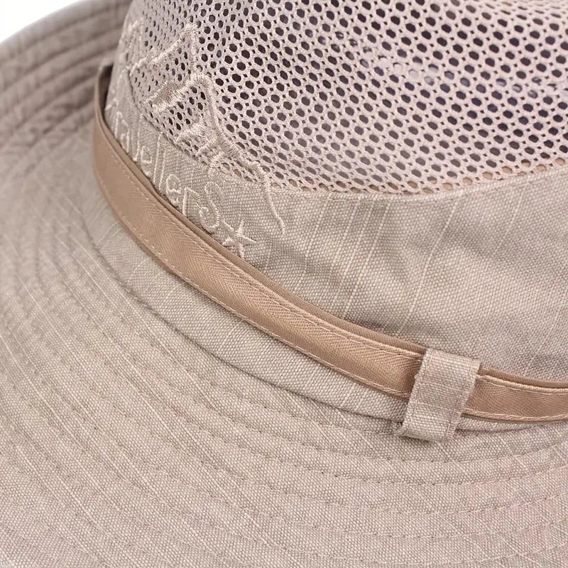 Utomhus solhatt med justerbara remmar och bred brätte – Solantra