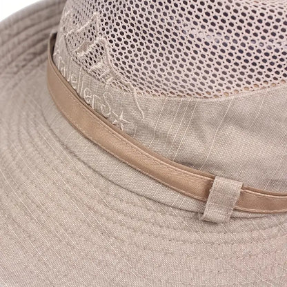 Utomhus solhatt med justerbara remmar och bred brätte – Solantra