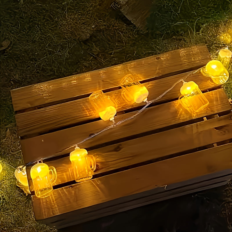 2 stycken LED ölkrus ljusslinga – LichterBier Oktoberfest 2025