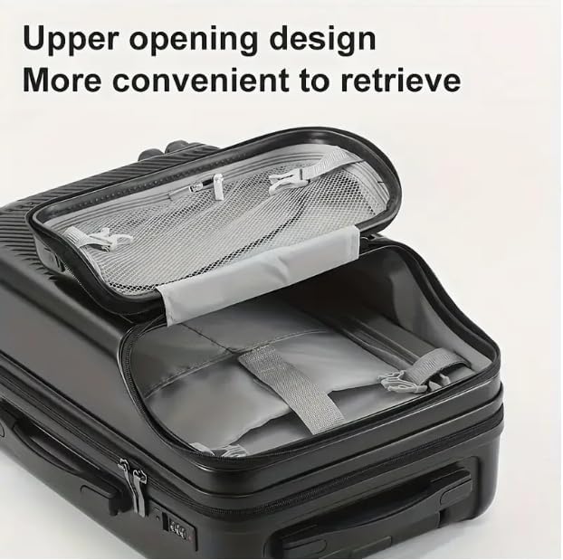 Hårdskaligt handbagage med mugghållare, USB-port och TSA-lås