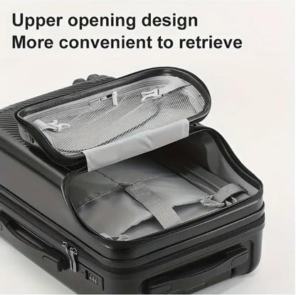 Hårdskaligt handbagage med mugghållare, USB-port och TSA-lås