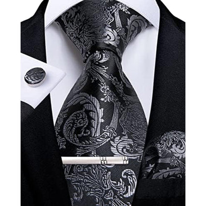 Men's Paisley Formal Tie Set - Refined Wedding & Event Accessories 47