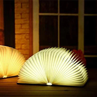 Fällbar boklampa med varmt LED-ljus - StoryGlow