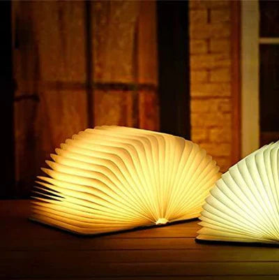 Fällbar boklampa med varmt LED-ljus - StoryGlow