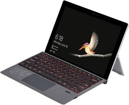 Trådlöst Bluetooth-tangentbord med bakgrundsbelysning och styrplatta för Surface Pro – Nexora