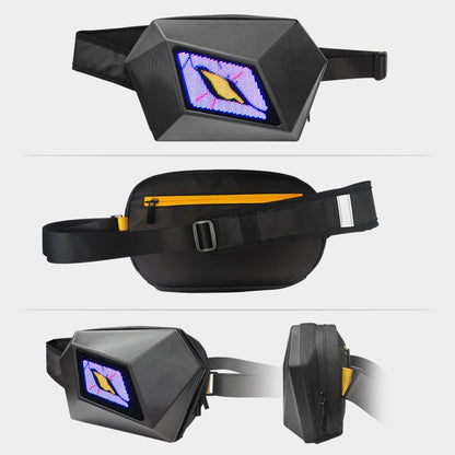 LED-crossbodyväska för motorcykel med programmerbar display – Nexora