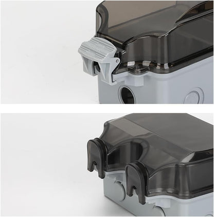 IP66 utomhusvattentätt vägguttag med låsbart lock – PowerGuard