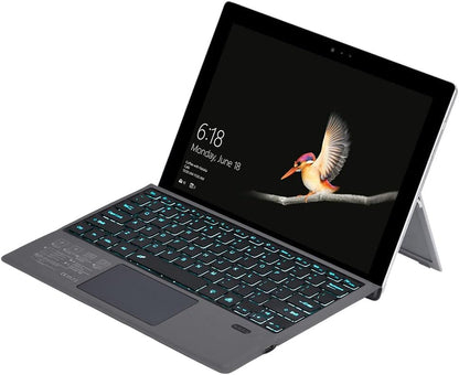 Trådlöst Bluetooth-tangentbord med bakgrundsbelysning och styrplatta för Surface Pro – Nexora