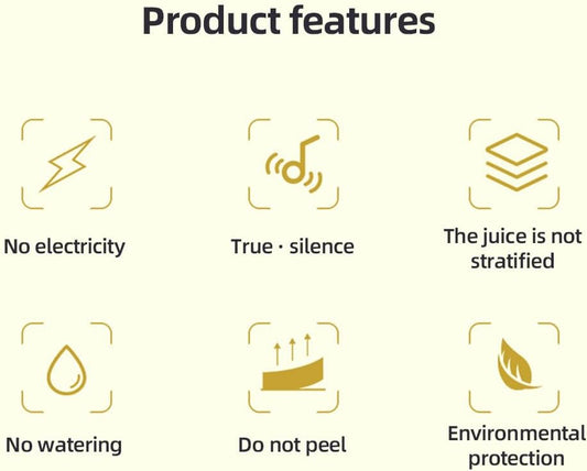 Gjutjärns handpressjuicer med 99 % utbyte och hölje i rostfritt stål – Orvado