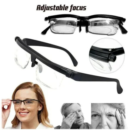 Justerbara glasögon för när- och distanssyn - VisiFlex