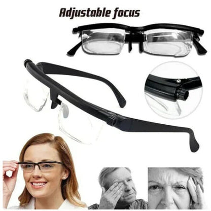 Justerbara glasögon för när- och distanssyn - VisiFlex