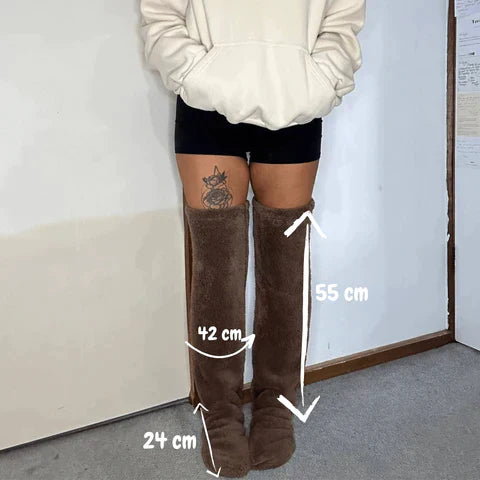 Varma fleecestrumpor för vintern – SnuggleFeet